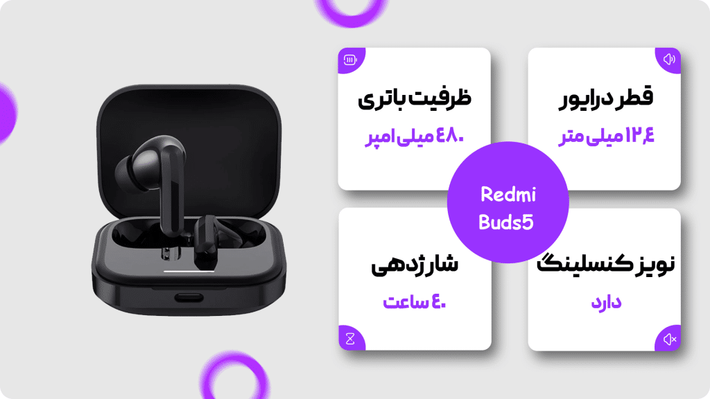 هندزفری بلوتوثی شیائومی مدل Redmi Buds 5