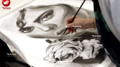 کلاس آموزش نقاشی سیاه قلم در آموزشگاه پویا اندیش