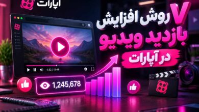 بازدید ویدیو در آپارات